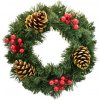 DOMMIO Vianočný veniec zelený s bazou 30 cm
