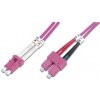 Digitus DK-2532-01-4 Fiber Optic Patch, LC to SC, Multimode OM4 - 50/125 µ, Duplex, color RAL4003, 1m