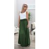 Fashionweek dlhá letni sukňa z vzdušného materialu MF266 zelená