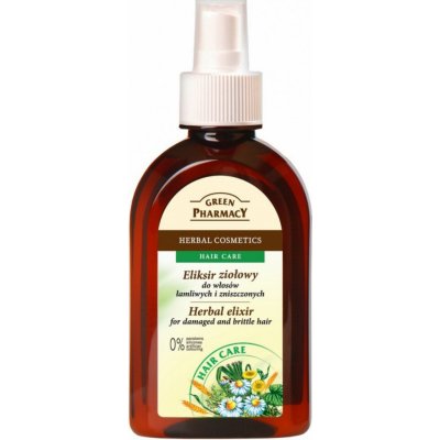 Green Pharmacy Hair Care bylinný elixír pre poškodené a lámavé vlasy (0% Parabens, Silicones, Artificial Colouring) 250 ml