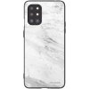 Picasee silikónový čierny obal pre OnePlus 8T - White marble