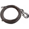 Nerezové lano navijaka 5 mm s hákom, 10 m