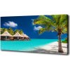 Foto obraz na plátne Maledivy bungalovy 100x50 cm