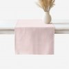 Goldea behúň na stôl z ľanovej zmesi - púdrovo ružový 50x120 cm