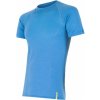 Pánske tričko Sensor Merino Active s krátkym rukávom modré - L