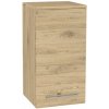 Mereo, Mereo Bino kúpeľňová skrinka horná 63 cm, ľavá, Multidecor, Dub San remo sand, MER-CN695DSAN