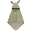 BIBS Kangaroo osuška s kapucňou z BIO bavlny (Sage)