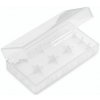 Plastové ochranné pouzdro pro baterie 2x18650 (Průhledné)