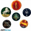 ABYstyle Sada placek Pán prsteňov - Symboly, 6 ks