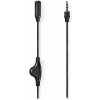 NEDIS kabel stereo audio/ 3,5 mm jack zástrčka - 3,5 mm jack zásuvka/ černý/ bulk/ 1m CAGL22090BK10