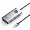 Orico PW11-6P HUB-adaptér USB-C - 3x USB 3.0 / USB-C 2.0 / 1x HDMI, šedý