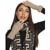Fashionweek Teplé pletené rukavice s prímesou vlny MITENKI KARR019 Farba: latte, Veľkosť: Universal