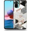 Picasee silikónový čierny obal pre Xiaomi Redmi Note 10 - Light geometry