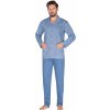 REGINA Pánske pyžamo 444 light blue plus XXL