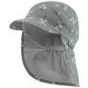 STERNTALER Šiltovka s ochranou krku bavlna UV50+ zelená dievča- 47 cm 9-12 m