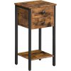 Songmics Vasagle Noxwood Noční stolek 35 cm, černý/hnědý