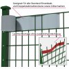 TecTake 401865 tieniaca plotová fólia s upevňovacími sponami 35 m, šedá