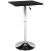 Tempo Kondela Barový stôl s nastaviteľnou výškou, čierna, 57x84-110 cm, FLORIAN
