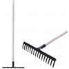Hrable záhradne Strend Pro Premium R-606, 16 zubé, kované, drevená násada