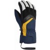 Detské lyžiarske rukavice Ziener, LABINO AS JR tmavo modrá,Čierna,Biela,Žltá 6