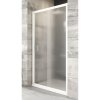 Sprchové dvere RAVAK Blix BLDP2-120 white+Grape 190x117-121 cm 0PVG0100ZG