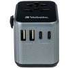 Verbatim World-to-World UTA-03 49545 Cestovný univerzálny adaptér, USB-A, USB-C, 30 W, čierny