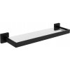 CERANO - Nástenná kúpeľňová polica Alto - čierna matná - 60 cm CER-479320
