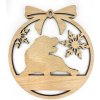 Libelula Drevená vianočná ozdoba Zvieratko 9