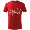 Handel Detské tričko - Mňau Farba: červená, Veľkosť: 122cm/6r, Strih trička: detský