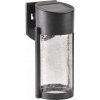 Záhradné nástenné svietidlo Goldlux bezfarebné, čierne, integrovaný LED zdroj 1 W