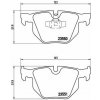 BREMBO Sada brzdových doštičiek P 06 039
