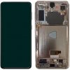 LCD Displej + Dotykové sklo s rámom + kamera Samsung Galaxy S21+ 5G G996 fialová farba(Phantom VIOLET)- Originál Service pack