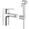 Grohe BauEdge - Umývadlová batéria s bidetovou spŕškou, chróm 23757000