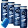 NIVEA MEN Protect & Care Ošetrujúci Sprchový gél pre mužov 500ml x4