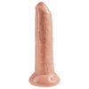 King Cock 9 Uncut Cock - predkožkátor realistické dildo (23 cm) telová farba