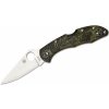 Spyderco Delica 4 Lightweight Green Zome Flat Ground C11ZFPGR