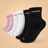 BeastPink Ponožky Midhigh 3Pack White Black Pink - S