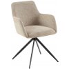 Jedálenská stolička Olema látka, šedohnedá