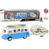 LEAN TOYS Autobus s príslušenstvom – modrý