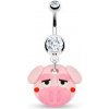 Šperky eshop - Piercing do pupku - fimo prasiatko Y10.19