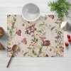 Biante Dekoračné prestieranie na stôl PML-083 Kvety a motýle na béžovom 35x45 cm