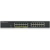 Zyxel GS1900-24EP, 24-port GbE L2, 12 Port PoE Smart Switch, rackmount, 130 W