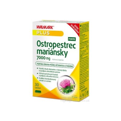 WALMARK Ostropestrec mariánsky 7000 mg FORTE tbl 1x30 ks