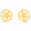 Amawell Náušnice zo žltého zlata v tvare kvetu 2000647030000