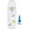 NUK FC+ fľaša s kontrolou teploty 300 ml - béžová
