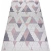 Dywany Łuszczów Sion Sisal Triangles 3006 ecru/pink