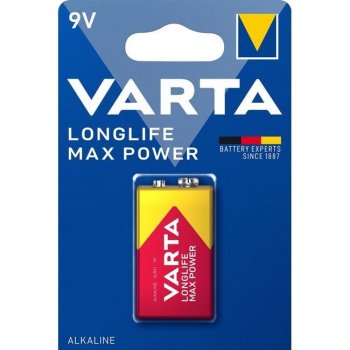 VARTA Longlife Max Power 9V 550mAh 1ks 04722