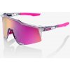 Brýle 100% SPEEDCRAFT - Polished Translucent Grey - Purple Multilayer Mirror Lens