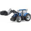 Bruder 3121 New Holland T7.315 s přední lžicí