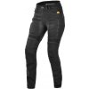 Dámske kevlarové rifle na moto Trilobite Parado slim fit long black level 2 veľ. 32